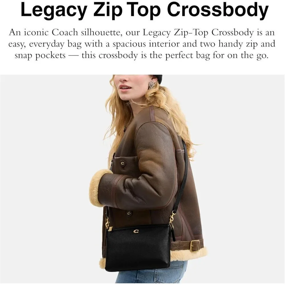 womens Legacy Zip Top Crossbody Bag